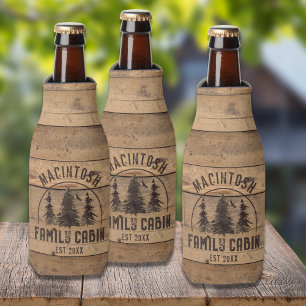 Rafraichisseur De Bouteilles Cabine de famille Bois rustique Personnalisé