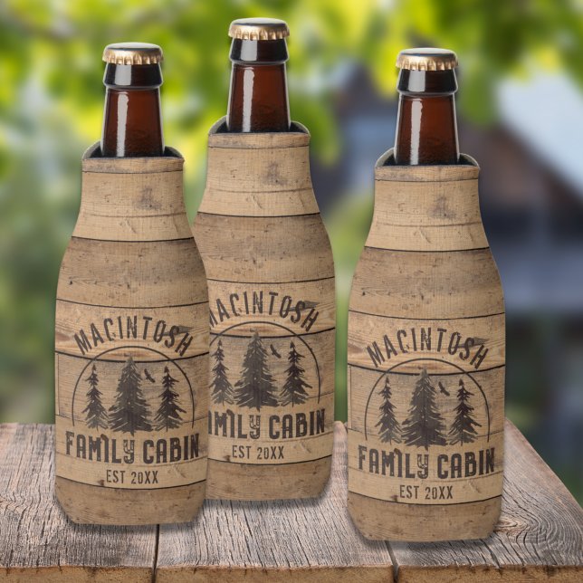 Rafraichisseur De Bouteilles Cabine de famille Bois rustique Personnalisé (Créateur téléchargé)