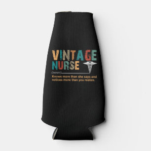 Rafraichisseur De Bouteilles Cadeau infirmière   Infirmière Vintage Cadeau sign