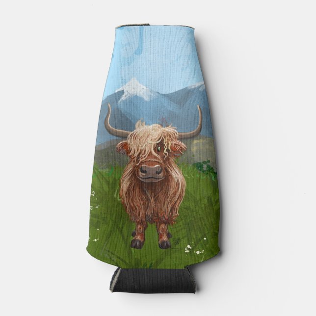 Rafraichisseur De Bouteilles Cadeaux et accessoires de vache Highland (Devant)