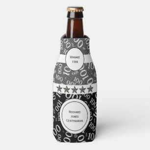 Rafraichisseur De Bouteilles Centenaire, 100e Anniversaire Noir et Blanc