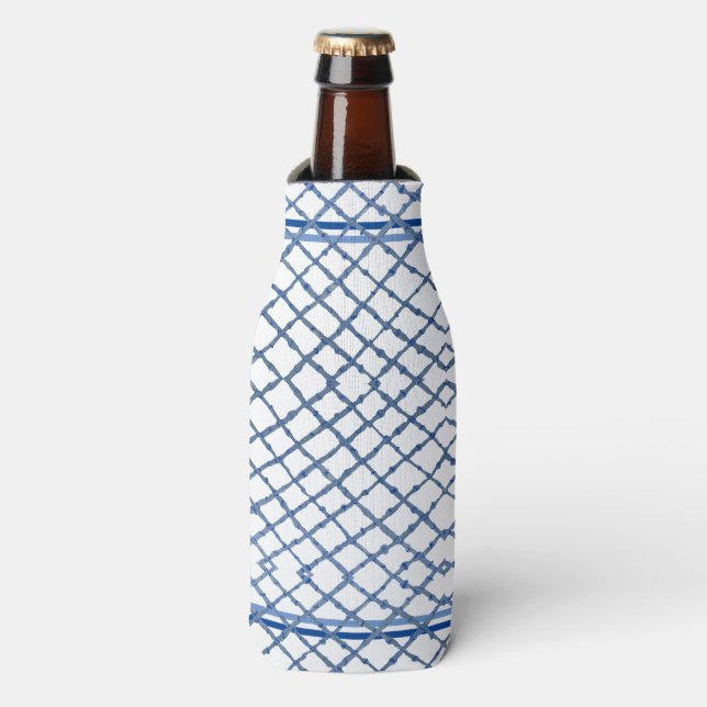 Rafraichisseur De Bouteilles Chinoiserie Bleu Bambou Ginger Jar Can (Bottle Devant)