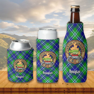 Rafraichisseur De Bouteilles Clan Douglas Crest sur Tartan