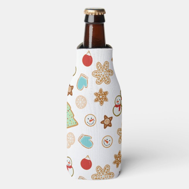 Rafraichisseur De Bouteilles Cookies de Noël modélisés (Bottle Devant)