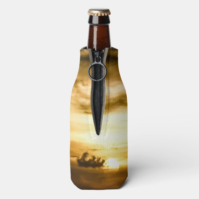 Rafraichisseur De Bouteilles Coucher De Soleil Sur L'Océan Pacifique (Bouteille Dos)