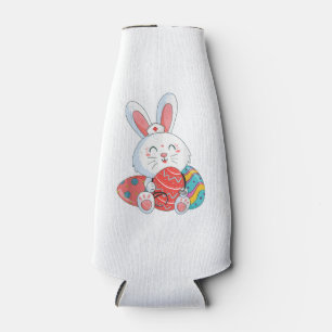 Rafraichisseur De Bouteilles Cute Bunny Nurse Oeufs Joyeux jour de Pâques Nour
