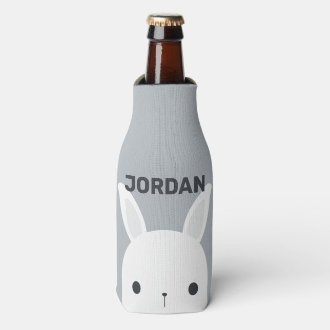 Rafraichisseur De Bouteilles Cute Little Bunny Rabbit with Personalized (Bottle Devant)