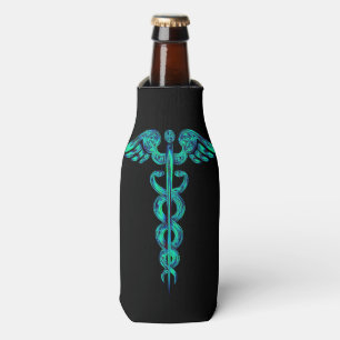 Rafraichisseur De Bouteilles Docteur Caduceus Medical Turquoise Black