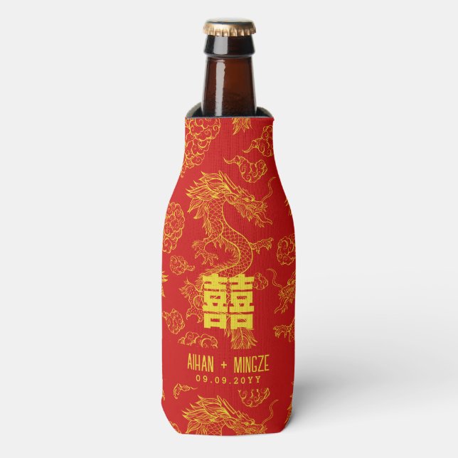 Rafraichisseur De Bouteilles Dragon et Phoenix | Bonheur double (Bottle Devant)