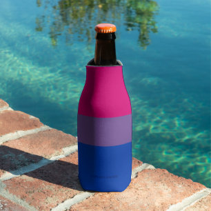 Rafraichisseur De Bouteilles Drapeau de fierté bisexuelle de SlipperyJoe's coul