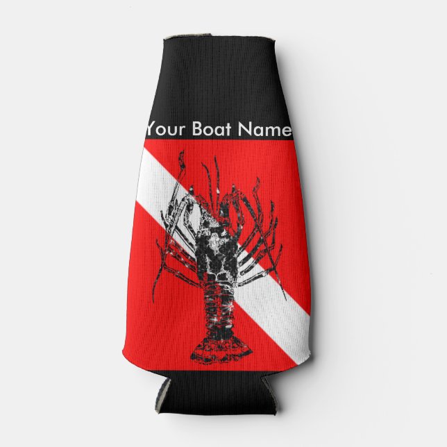 Rafraichisseur De Bouteilles Drapeau de plongée de homard (Devant)