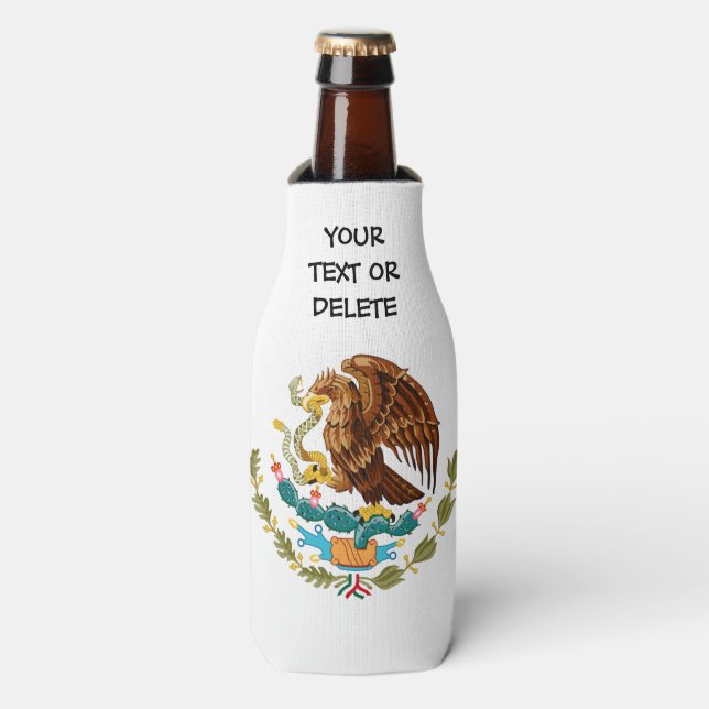Rafraichisseur De Bouteilles Drapeau mexicain personnalisé (Bottle Devant)