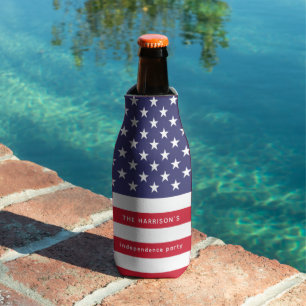 Rafraichisseur De Bouteilles Drapeau USA rouge blanc bleu personnalisé patrioti