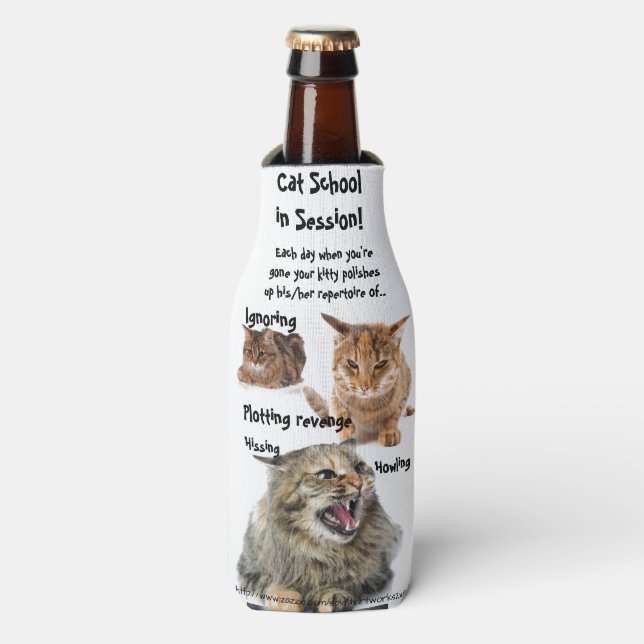 Rafraichisseur De Bouteilles "École de chat" (Bottle Devant)