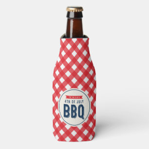 Rafraichisseur De Bouteilles En vichy rouge et 4 juillet BBQ bleu