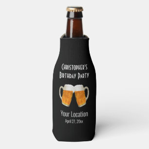 Rafraichisseur De Bouteilles Fête Anniversaire Faver Bière Cheers Typographie m
