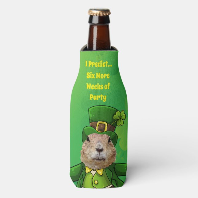 Rafraichisseur De Bouteilles Fête de la marmotte de St. Patrick (Bottle Devant)