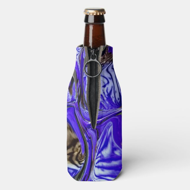 Rafraichisseur De Bouteilles Fleur Iris Violet (Bouteille Dos)