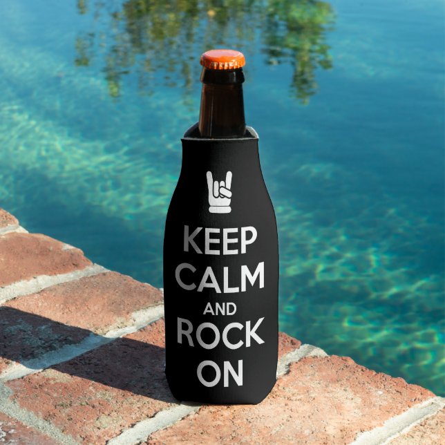 Rafraichisseur De Bouteilles Gardez le calme et le rock (Piscine in situ)