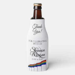 Rafraichisseur De Bouteilles Gay pride Rainbow Drapeau Mariage de la mousse Gla