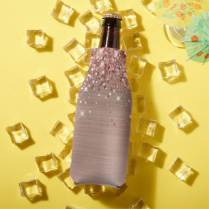 Rafraichisseur De Bouteilles Glitterie Rose Gold Foil vide