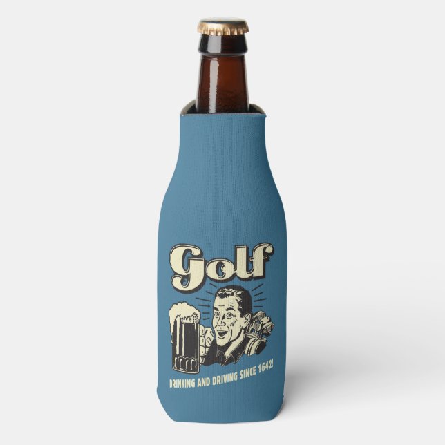 Rafraichisseur De Bouteilles Golf : Boire et conduire depuis 1642 (Bottle Devant)