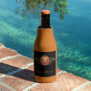 Rafraichisseur De Bouteilles Halloween Jack-o-lanterne effrayant   Orange