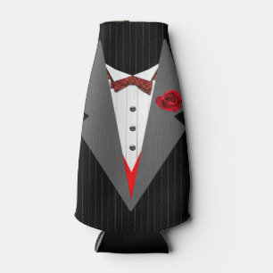 Rafraichisseur De Bouteilles Image de smoking, tartan rouge Dickybow, revers