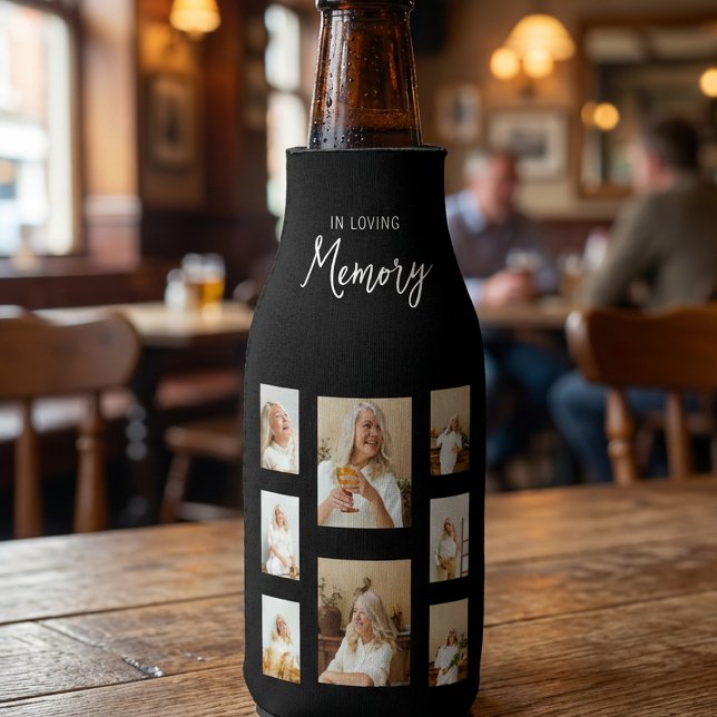 Rafraichisseur De Bouteilles In Loving Memory | 8 Photo Collage Memorial (Créateur téléchargé)