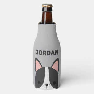 Rafraichisseur De Bouteilles Joli Bouledogue Français avec nom personnalisé