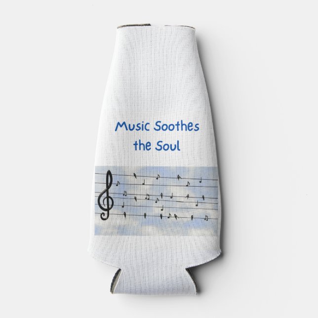 Rafraichisseur De Bouteilles La musique apaise l'âme sur une (Devant)