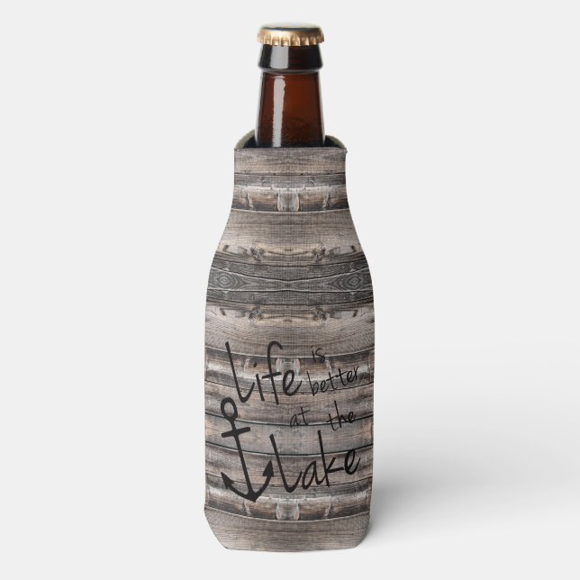 Rafraichisseur De Bouteilles LA VIE nautique EST MEILLEURE AU LAC | (Bottle Devant)