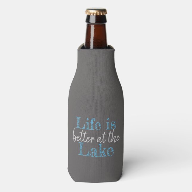 Rafraichisseur De Bouteilles LA VIE nautique EST MEILLEURE AU LAC | (Bottle Devant)