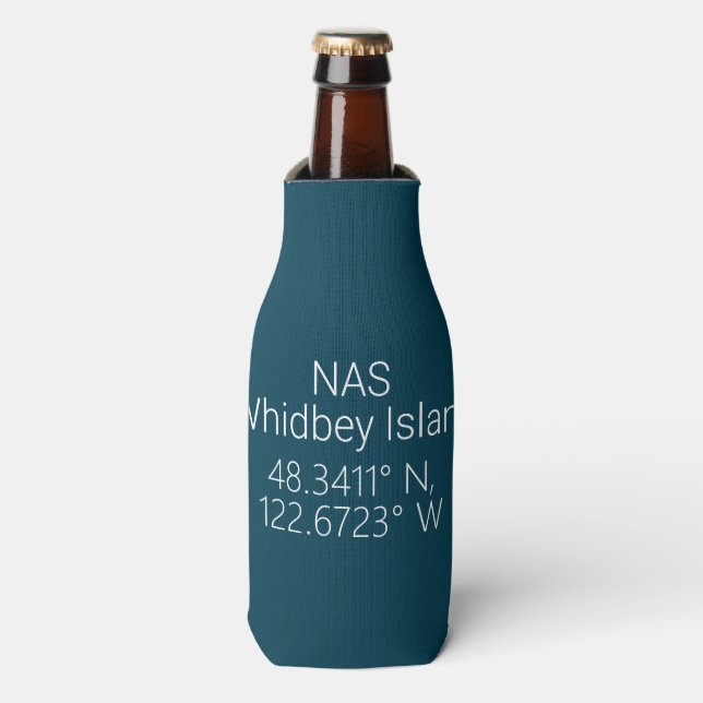 Rafraichisseur De Bouteilles Latitude Longitude de l'île Whidbey NAS (Bottle Devant)