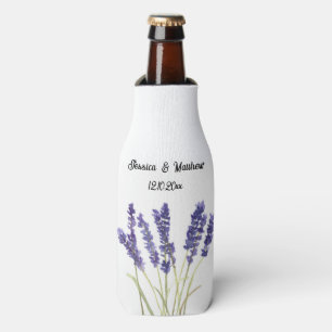 Rafraichisseur De Bouteilles Lavande florale Aquarelle Nature Mariage unique