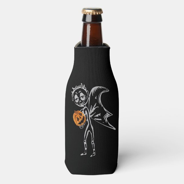 Rafraichisseur De Bouteilles Les Fées citrouilles Se Amusent À Halloween (Bottle Devant)