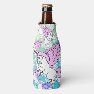 Rafraichisseur De Bouteilles Licorne blanche et rose