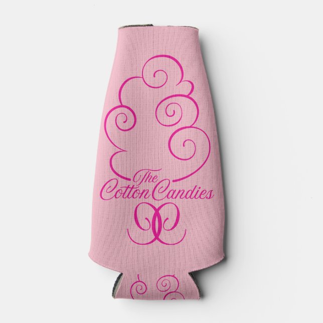 Rafraichisseur De Bouteilles Logo CC rose sur rose (Devant)