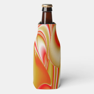 Rafraichisseur De Bouteilles Love and Gold Abstrait 3D Rainbowart