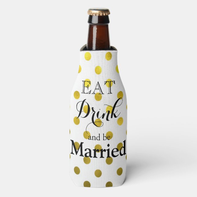 Rafraichisseur De Bouteilles Mangez Boire et soyez Joyeux (Bottle Devant)