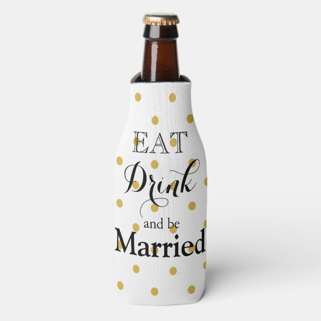 Rafraichisseur De Bouteilles Mangez Boire et soyez Joyeux (Bottle Devant)