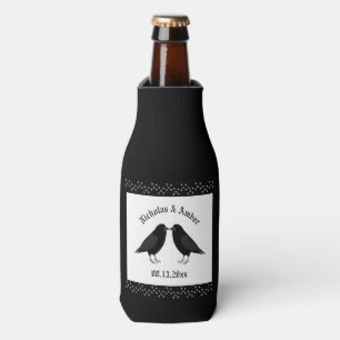 Rafraichisseur De Bouteilles Mariage gothique Baiser Ravens Personnalisé