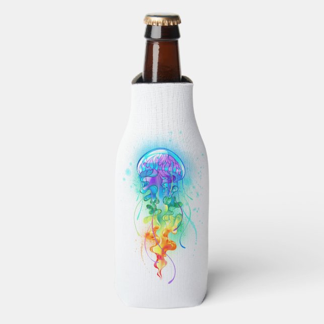 Rafraichisseur De Bouteilles Méduse arc-en-ciel (Bottle Devant)