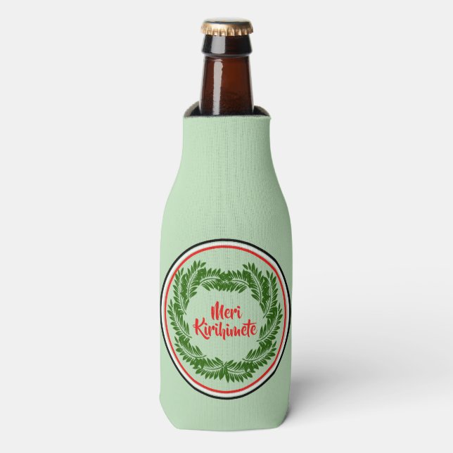 Rafraichisseur De Bouteilles Meri Kirihimete Maori Joyeux Noël (Bottle Devant)