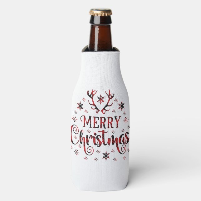 Rafraichisseur De Bouteilles Merry Christmas Snowflakes (Bottle Devant)