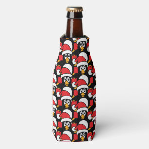 Rafraichisseur De Bouteilles Mignons pingouins de Noël rouge Motif