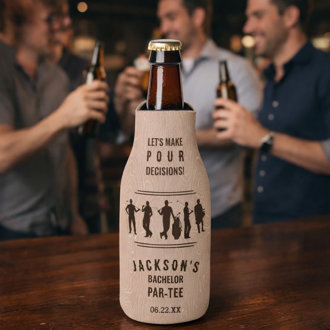 Rafraichisseur De Bouteilles Modern Golf Bachelor Par-tee Bachelor Party  (Modern Golf Bachelor Par-tee Bachelor Party Bottle Cooler)