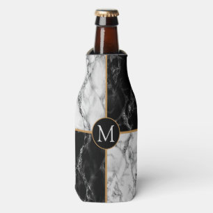 Rafraichisseur De Bouteilles Monogram Bottle Cooler Black White Check Marble