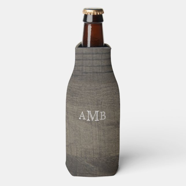 Rafraichisseur De Bouteilles Monogrammé aspect bois  (Bottle Devant)