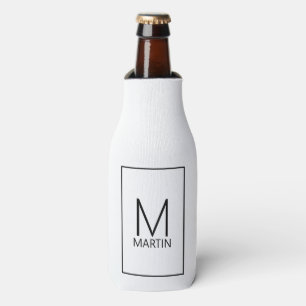 Rafraichisseur De Bouteilles Monogramme et nom personnalisé moderne Bottle Cool